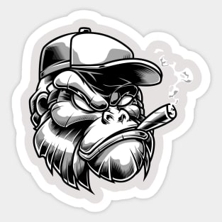 Gorilla Face Sticker